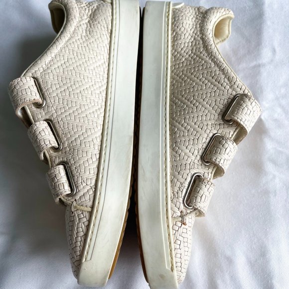 Rag & Bone Kent Velcro Off-White Neutral Sneakers - Picture 9 of 12
